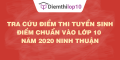 Tra cứu điểm thi tuyển sinh 2020, điểm chuẩn lớp 10 Ninh Thuận