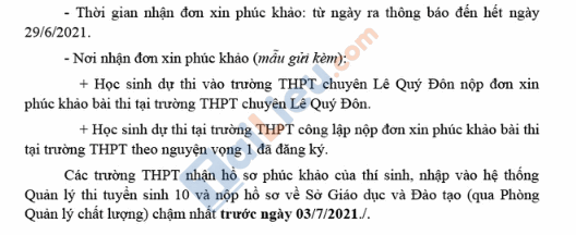 Điểm chuẩn tuyển sinh vào lớp 10 THPT công lập Khánh Hòa năm 2021_6