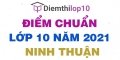 Điểm chuẩn lớp 10 năm 2021 Ninh Thuận công bố chính thức