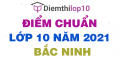 Điểm chuẩn lớp 10 năm 2021 Bắc Ninh công bố chính thức